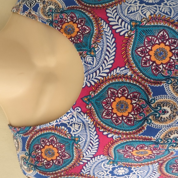 Chico's Medallion Cluster-Print Dress 8/10 - Picture 6 of 16